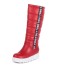 Wasserdichte Damen-Winterstiefel J1821 rot