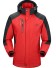 Wasserdichte Herrenjacke für Frühling/Herbst J2598 rot