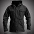 Wasserdichte Herrenjacke J1439 schwarz