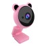 Webkamera s ušami ružová