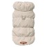 Weiche, warme Hundejacke, Winter-Hundejacke, warm gepolsterte Hundekleidung, winddichte Hundekleidung aus Baumwolle beige