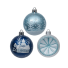 Weihnachtsschmuck 6 cm 9 Stk blau