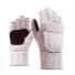 Wielofunkcyjne rękawiczki 2w1 kremowy