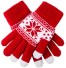 Winter-Touch-Handschuhe für Damen rot