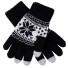 Winter-Touch-Handschuhe für Damen schwarz