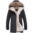 Winterjacke mit Fell F1071 schwarz