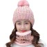 Wintermütze und Schlauchschal für Damen rosa