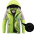 Wodoodporna kurtka zimowa chłopięca J1321 zielony