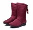 Wodoodporne buty zimowe damskie J1200 czerwony