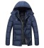 Wysokiej jakości męska kurtka zimowa J1962 niebieski