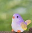 Záhradné dekorácie vtáčik fialová