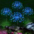 Záhradné svetlá ohňostroj modrá