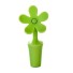 Zátka na lahev ve tvaru květiny zelená