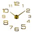 Zegar ścienny samoprzylepny G1711 złoto
