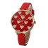 Zegarek damski z serduszkami J3226 czerwony