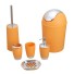 Zestaw akcesoriów łazienkowych 6 szt pomarańczowy