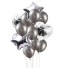 Zestaw balonów - 14 szt srebrny