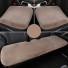 Zestaw poduszek do siedzenia samochodu Pluszowe poduszki do siedzenia samochodu Ciepła osłona na przednie i tylne siedzenia samochodowe Zestaw 3 sztuk brązowy