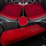 Zestaw poduszek do siedzenia samochodu Pluszowe poduszki do siedzenia samochodu Ciepła osłona na przednie i tylne siedzenia samochodowe Zestaw 3 sztuk czerwony