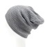 Zimná pletená čiapka J3085 sivá