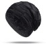 Zimná unisex čiapka s kožúškom J2987 čierna