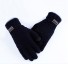 Zimné pletené rukavice J2986 čierna