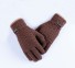 Zimné pletené rukavice J2986 khaki