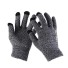 Zimné rukavice dotykové tmavo sivá