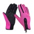 Zimné zateplené unisex rukavice Športové teplé rukavice s podporou dotyku dipleja pre mužov aj ženy ružová