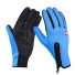 Zimné zateplené unisex rukavice Športové teplé rukavice s podporou dotyku dipleja pre mužov aj ženy svetlo modrá