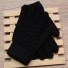 Zimní pletené rukavice černá