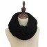 Zimný pletený šál čierna