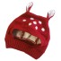 Zimowa dziecięca czapka z uszami czerwony