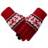 Zimowe rękawiczki damskie B3 czerwony